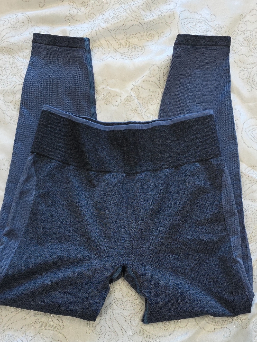 Victoria's Secret Dark Blue Heather Seamless Leggings